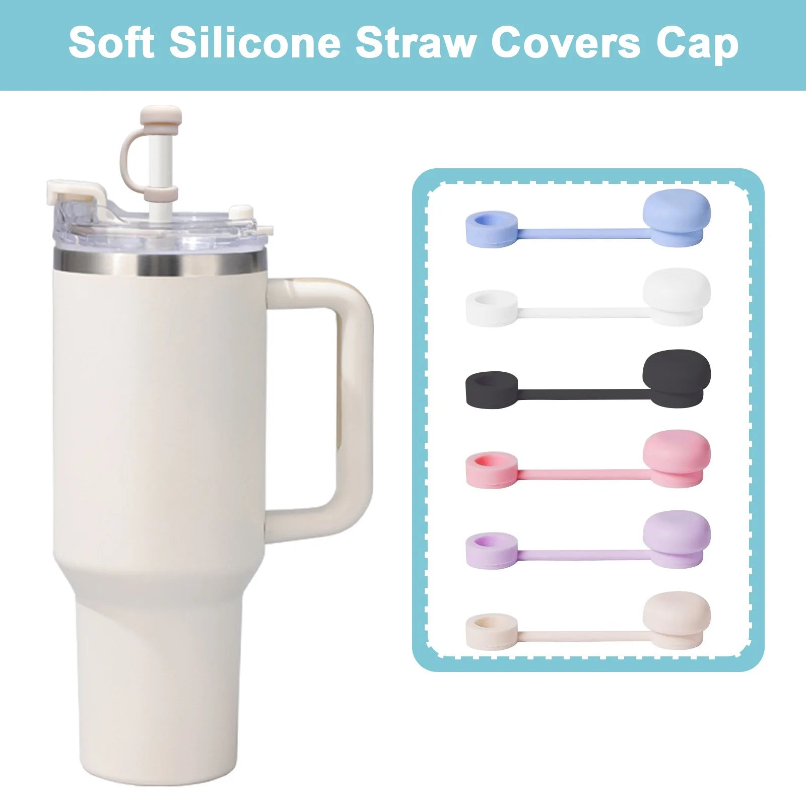 Silicone Straw Covers That Keep Your Cup Clean & Spill-Free