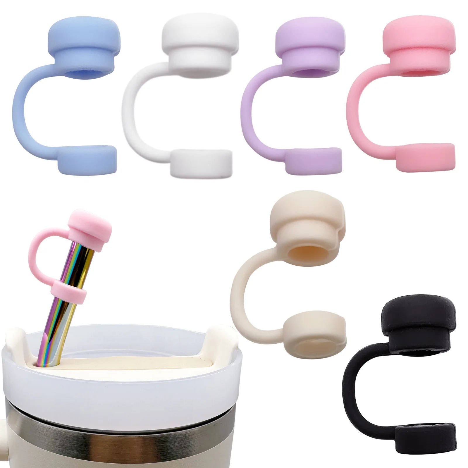Silicone Straw Covers That Keep Your Cup Clean & Spill-Free