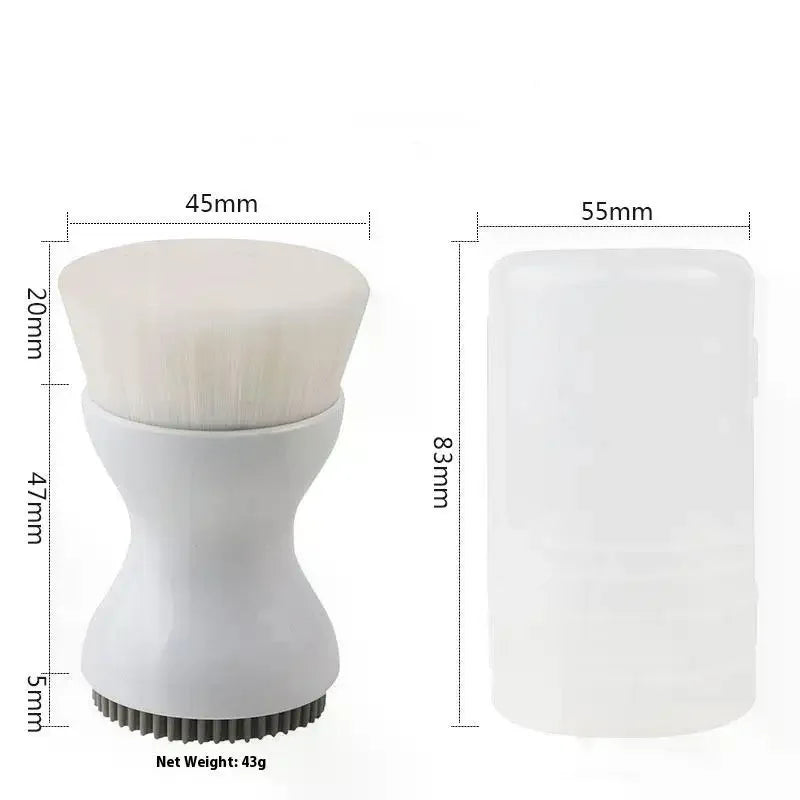 2-in-1 Silicone Facial Cleansing Brush — Deep Pore Clean & Gentle Exfoliation