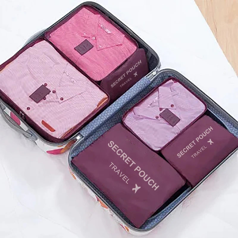 6-Piece Travel Packing Cubes Set — Waterproof, Large Capacity & Actually Cute