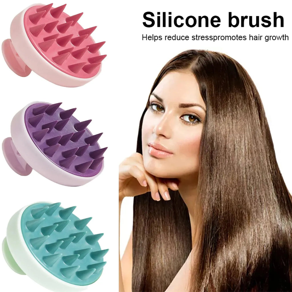 Silicone Scalp Massager Brush — Deep Clean, Stress Relief & Healthier Hair