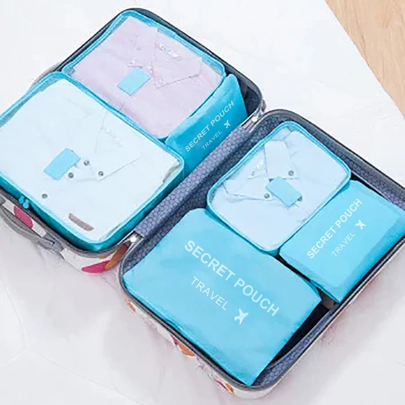 6-Piece Travel Packing Cubes Set — Waterproof, Large Capacity & Actually Cute