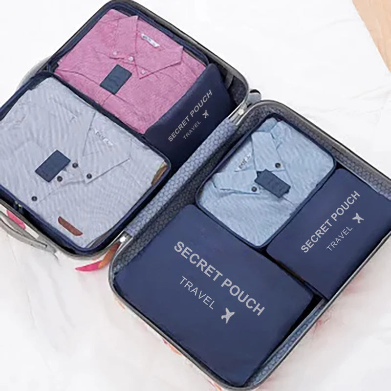 6-Piece Travel Packing Cubes Set — Waterproof, Large Capacity & Actually Cute