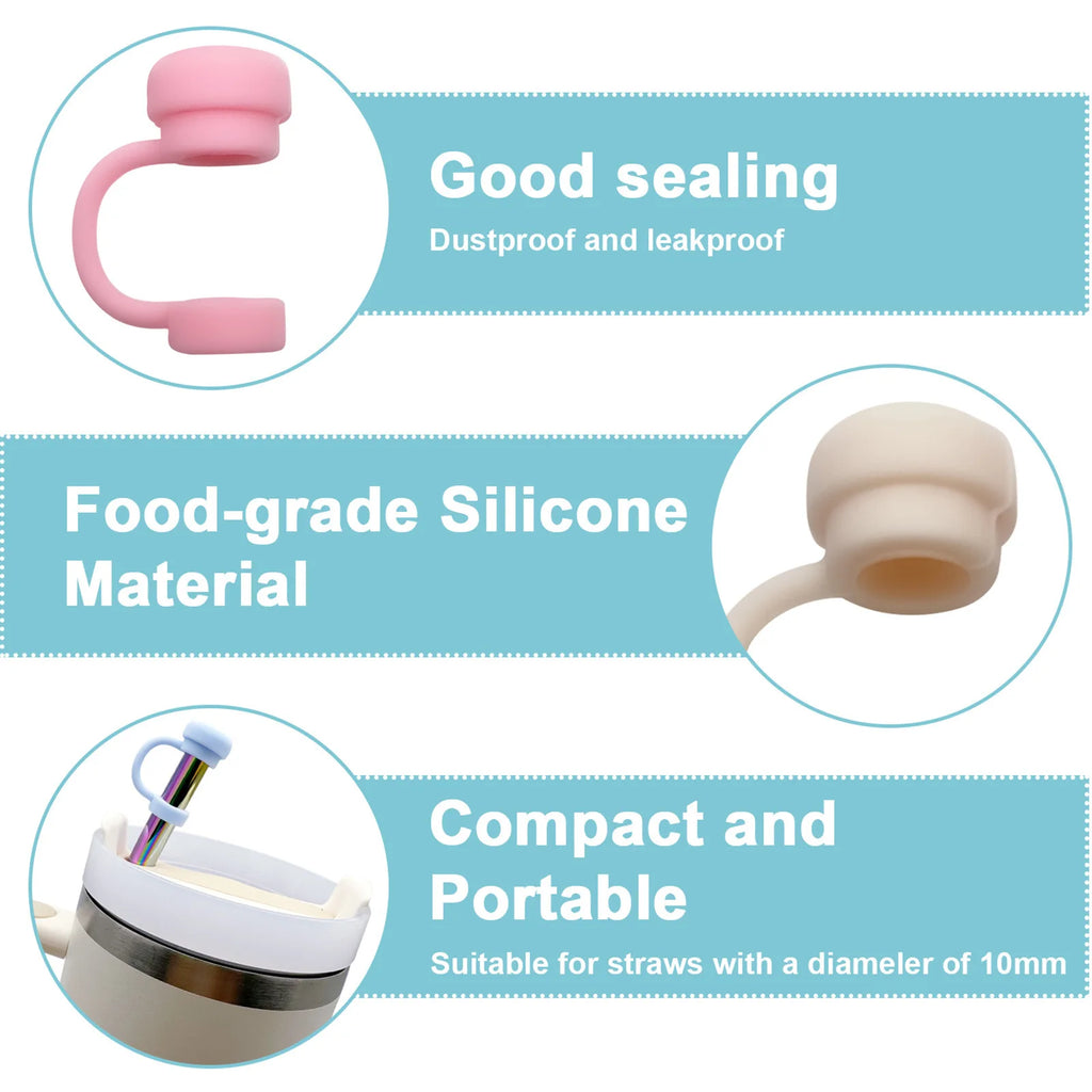 Silicone Straw Covers That Keep Your Cup Clean & Spill-Free