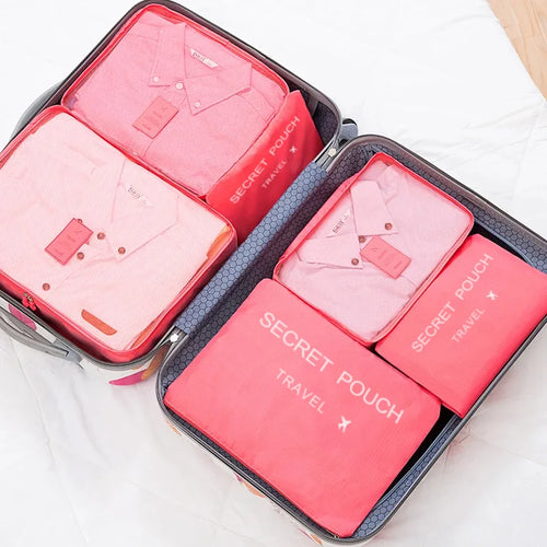 6-Piece Travel Packing Cubes Set — Waterproof, Large Capacity & Actually Cute