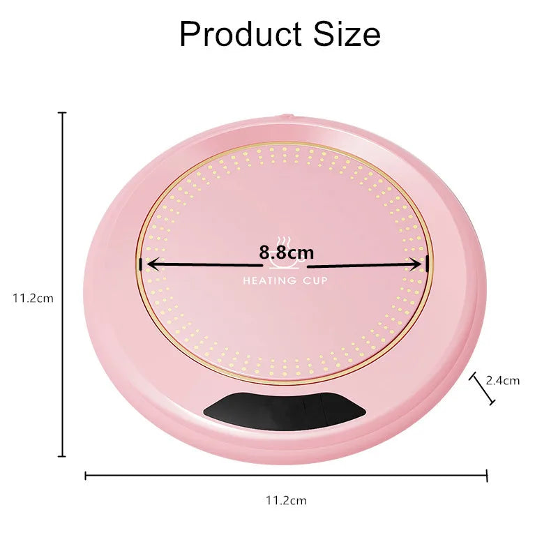 USB Heating Coaster — Keep Your Coffee & Tea Warm All Day at 55°C