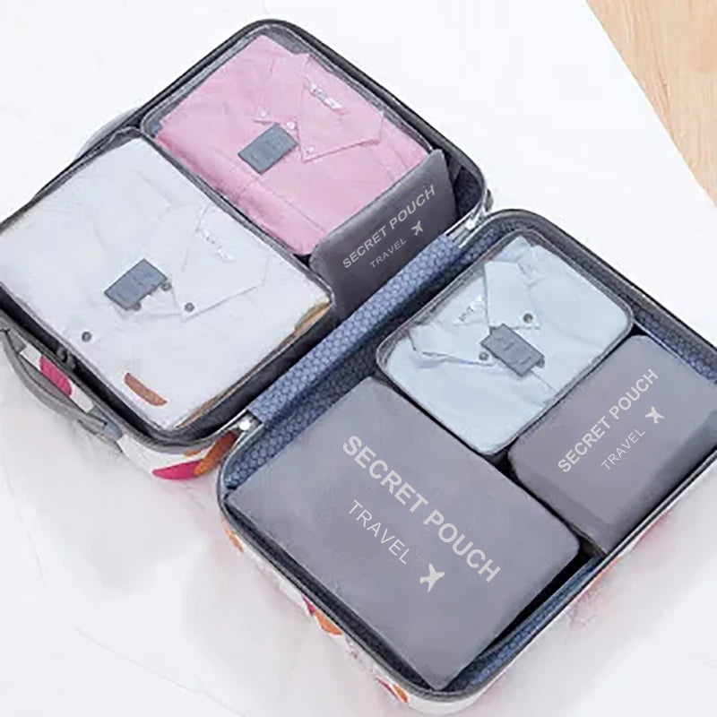 6-Piece Travel Packing Cubes Set — Waterproof, Large Capacity & Actually Cute