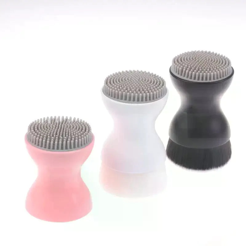 2-in-1 Silicone Facial Cleansing Brush — Deep Pore Clean & Gentle Exfoliation