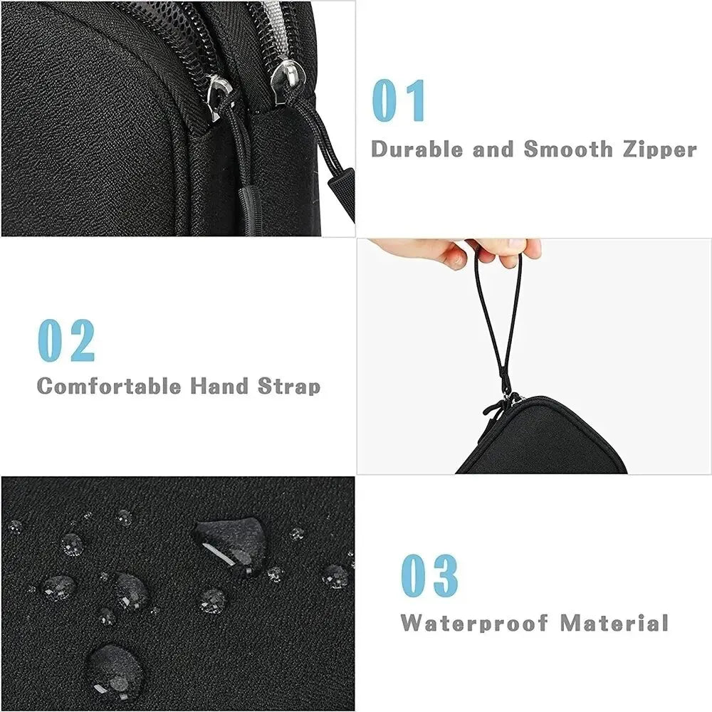 Travel Cable Organizer Bag — Waterproof, Double Layer & Always Tangle-Free